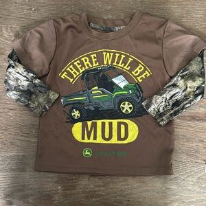 John Deere there will be mud Shirt 2T